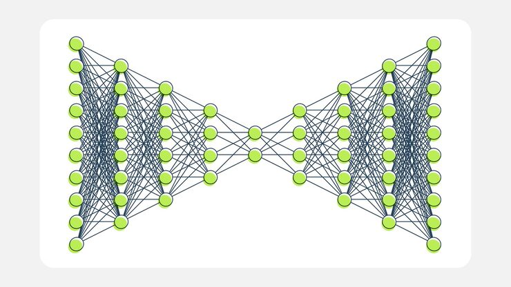 Vector symmetrical autoencoder network diagram for efficient data encoding