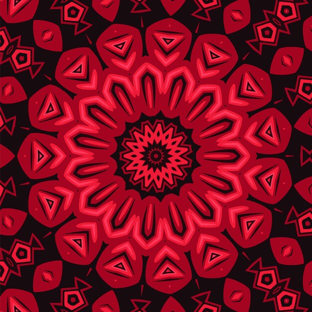 Symmetrical colorful kaleidoscopic pattern for design and background