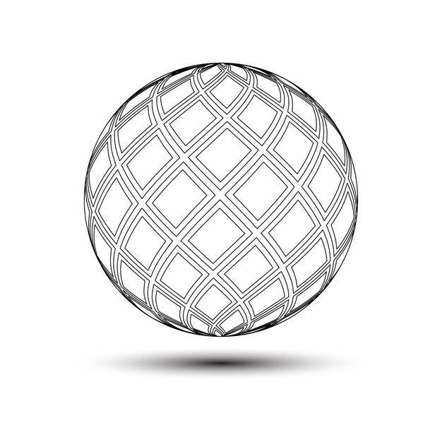 Symmetrische bal cirkel illustratie