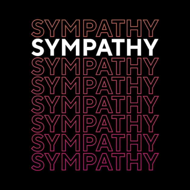 Sympathy book related word colorful text effect t-shirt design for print