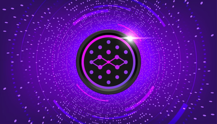 Vector synapse syn coin banner syn coin cryptocurrency concept banner background