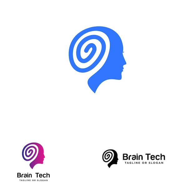 Vector synaptic harmony unleashing the power of ai in brain logo