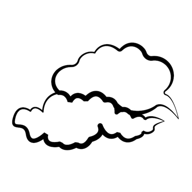 Synthese Into the Sky Cloud Icon Design vector sjabloon plat