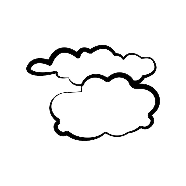 Synthese Into the Sky Cloud Icon Design vector sjabloon plat