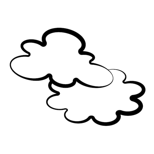 Vector synthese into the sky cloud icon design vector sjabloon plat