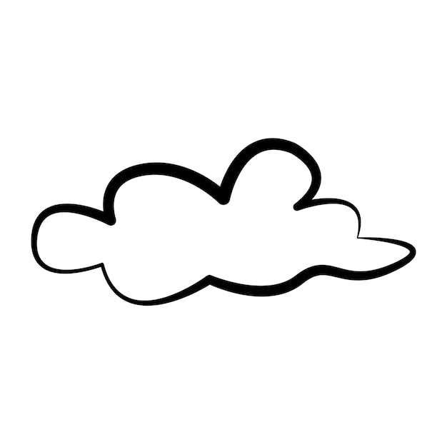 Synthese Into the Sky Cloud Icon Design vector sjabloon plat