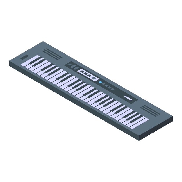 Vector synthesizer icon isometric of synthesizer vector icon for web design isolated on white background