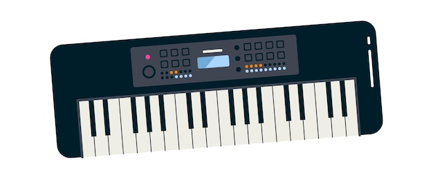 Synthesizer musical instrument vector illustration