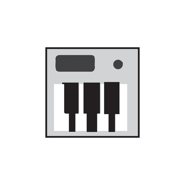 Synthesizer vector type icon