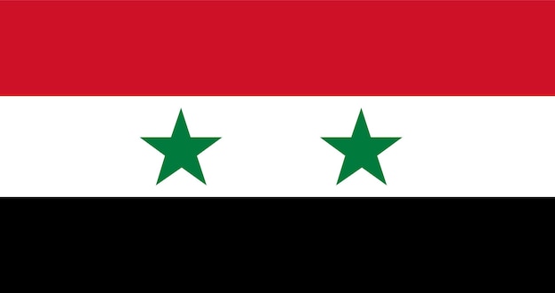 Vector syria flag in vector