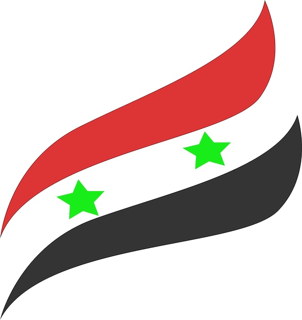 Syria flag vectors