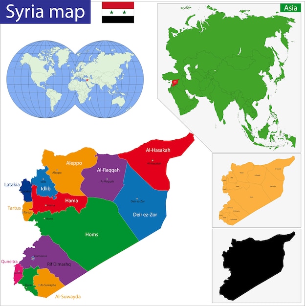 シリア地図