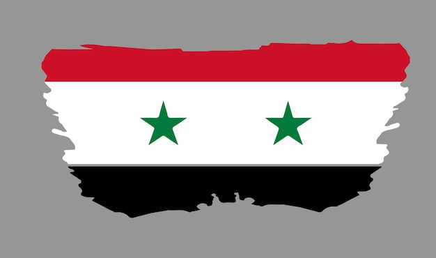 Syrian Flag - Syria flag - flag  - vector art