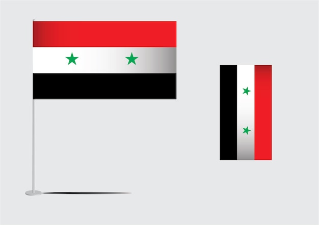 Syrië vlag gemaakt eps-bestand