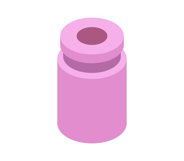 Syringe bottle isometric
