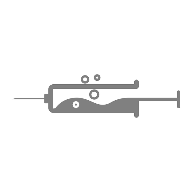 Syringe icon design illustration