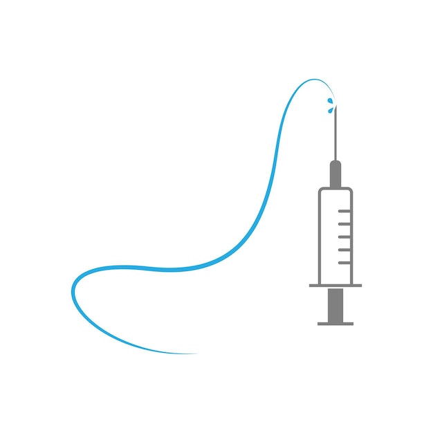 Syringe icon design illustration