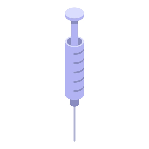 Vector syringe icon isometric of syringe vector icon for web design isolated on white background