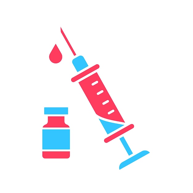 Vector syringe icon vector template logo trendy collection flat design