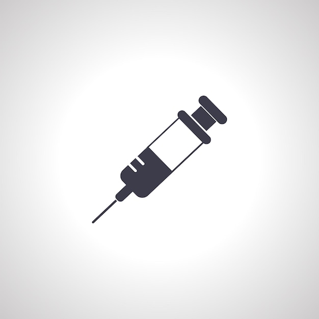 Syringe isolated icon medicine Syringe icon