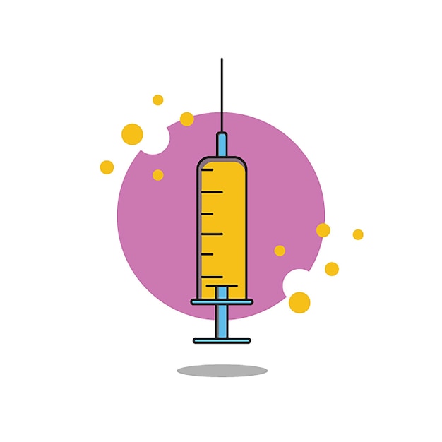 Vector syringe premium vector illustration