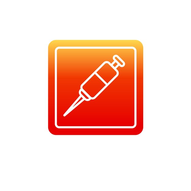 Syringe sign icon