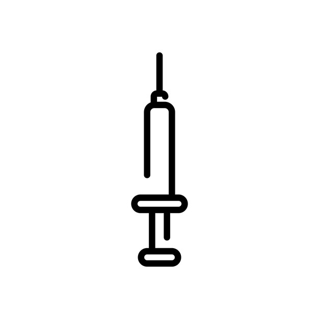 Syringe sign symbol vector icon