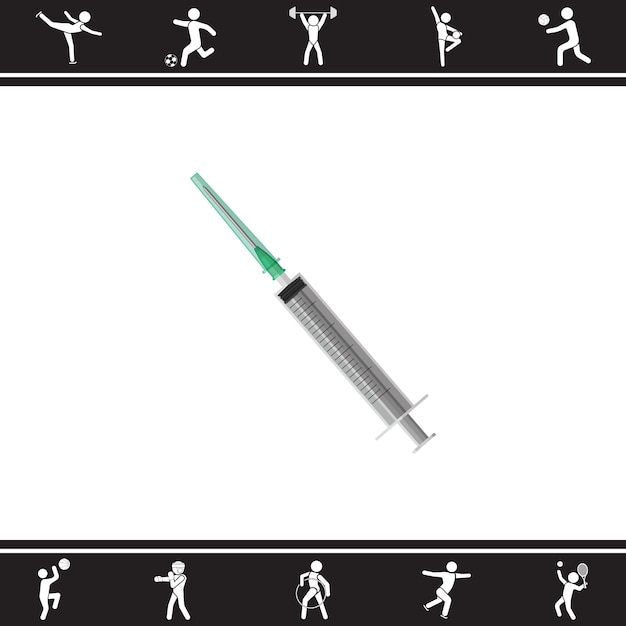 Syringe. vector illustration