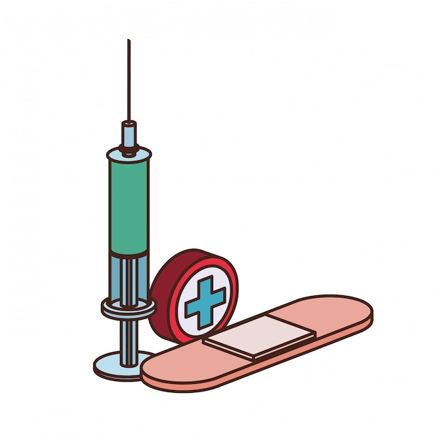 Vector syringe with liquid isolated