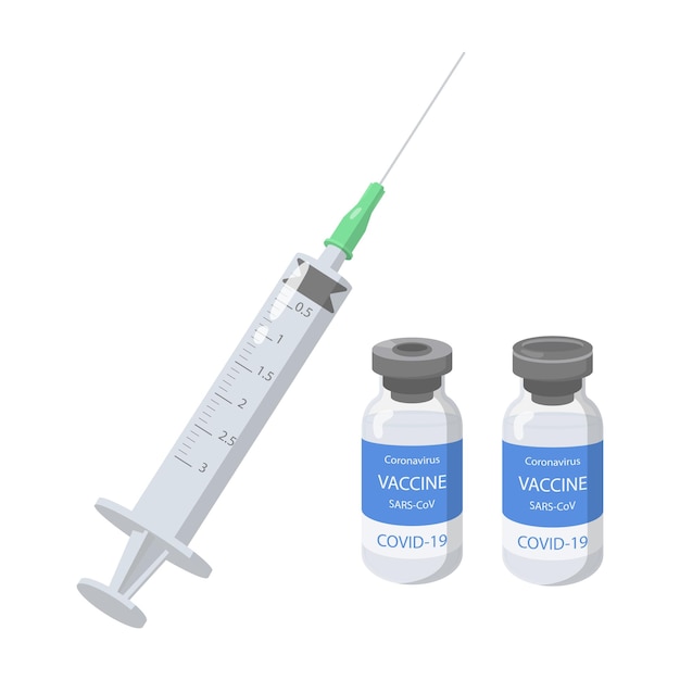 syringes and vaccines for immunity