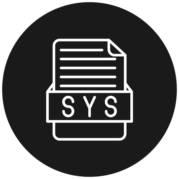 SYS ベクトル アイコン ファイルフォーマット アイコンセットに使用できます
