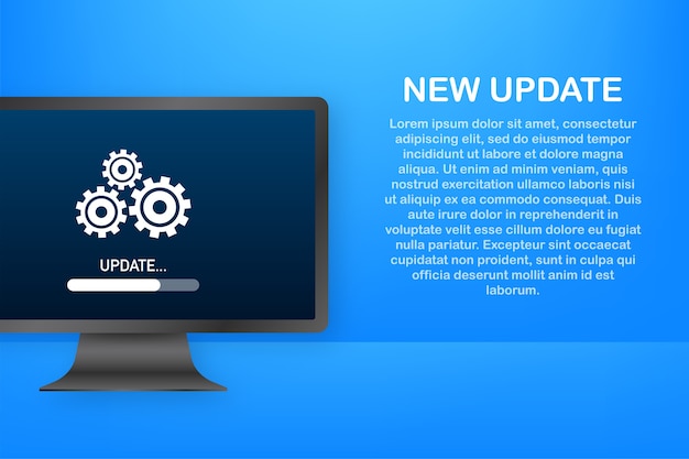 Systeemsoftware-update illustratie