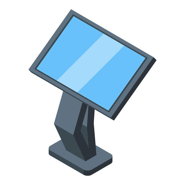 Vector system touchscreen icon isometric vector mobile smart action tap