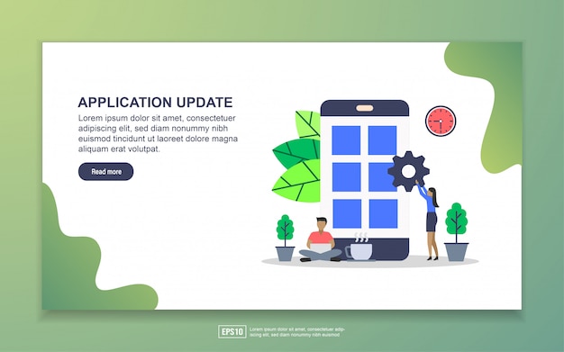  system update, mobile app and app development landing page