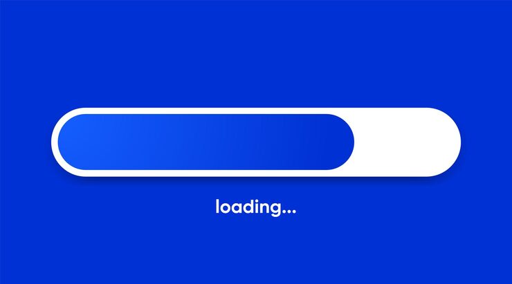 Vector system wait screen loading or software update or upgrade loading bar downloading application loading