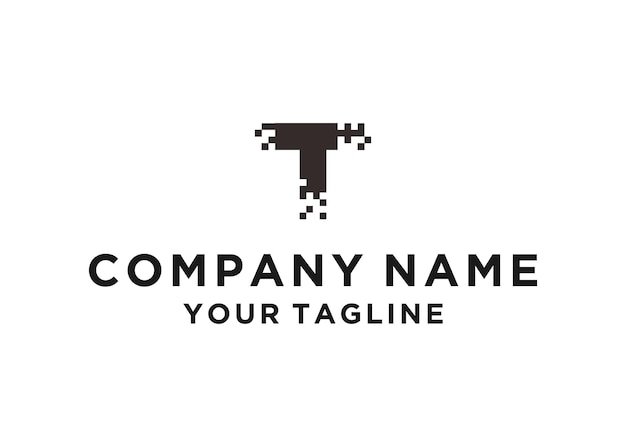 T brief Logo ontwerpsjabloon