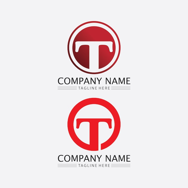 T brief, T logo vector lettertype alfabet ontwerp en pictogram T