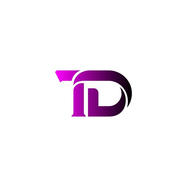 Vector t d logo