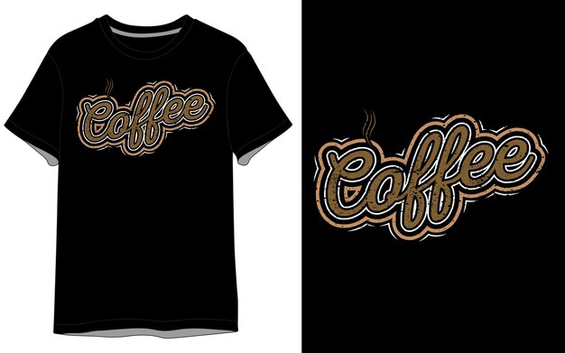 t koffie shirt grafische illustratie vector