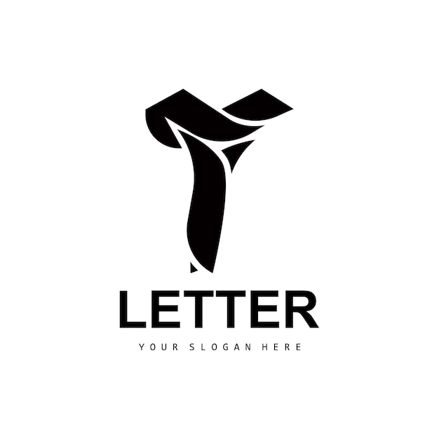 T 文字ロゴ モダンな文字スタイルのベクトル デザイン T 文字の製品ブランドに適しています