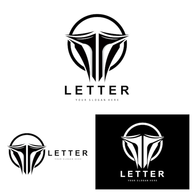 Lettera t logo design moderno in stile lettera adatto per marchi di prodotti con lettera t
