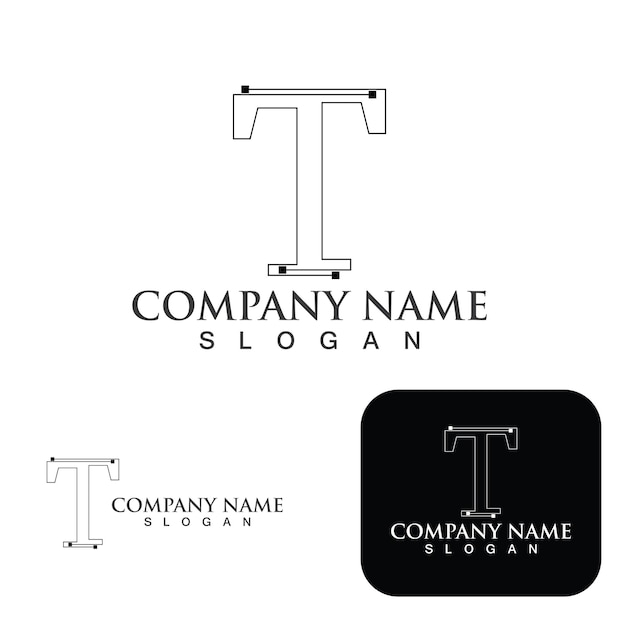 T логотип и вектор символов