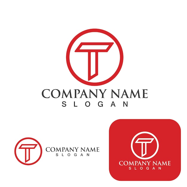 T logo and symbol vector