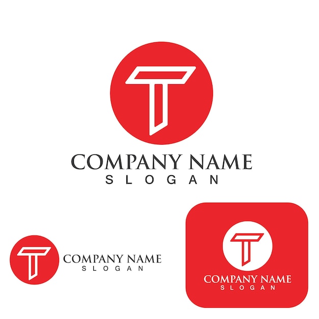 T logo and symbol vector