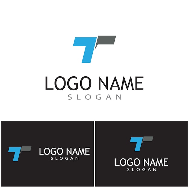 T logo template vector symbool natuur