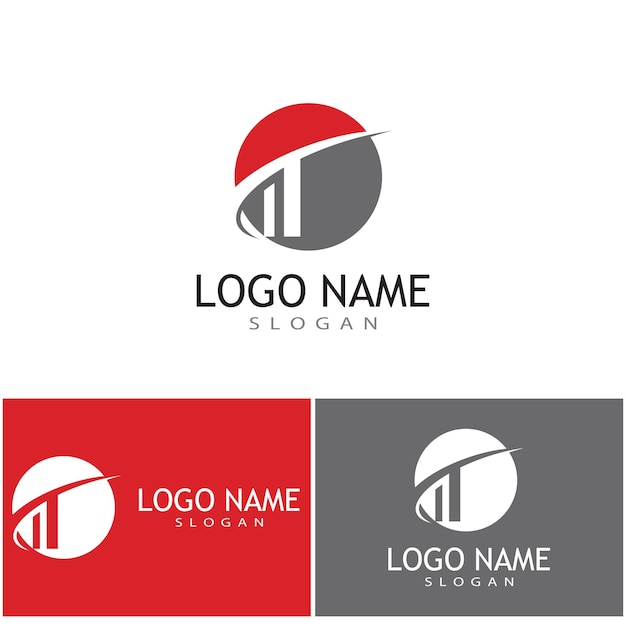 T Logo Template vector symbool natuur