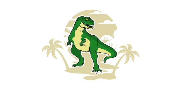 T rex illustration vector art