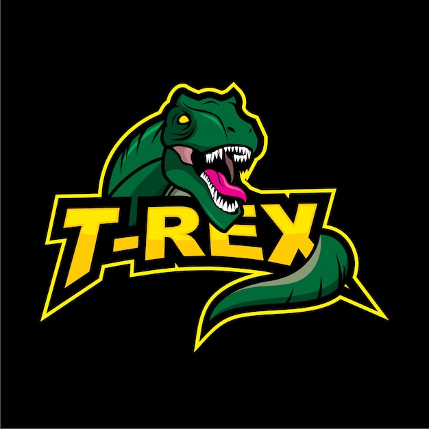 Vettore logo t-rex