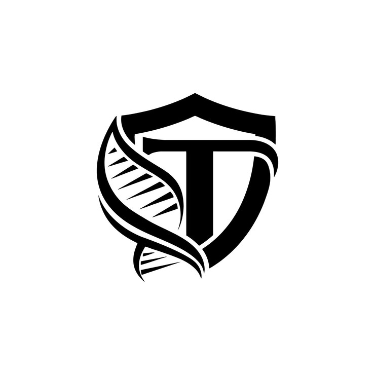 वेक्टर t shield with dna helix