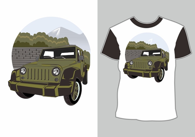 T-shirt adventure car